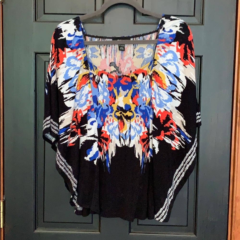 Style & Co bat wing blouse medium